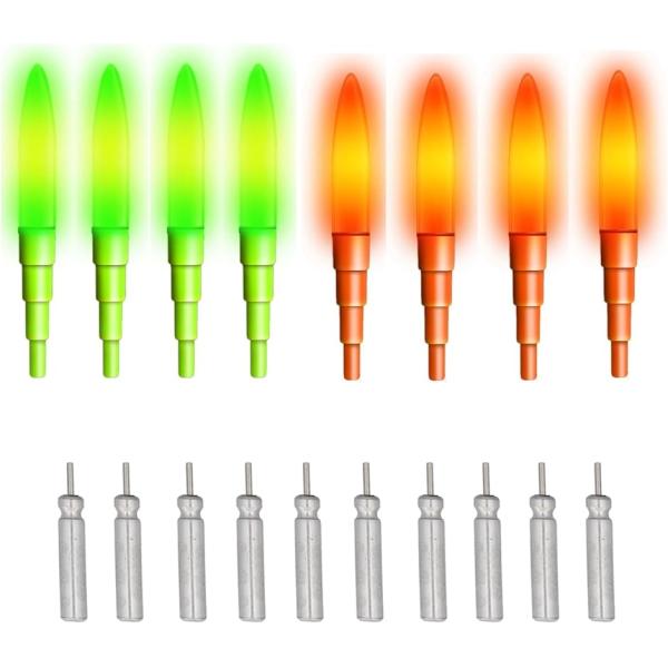 電気ウキ LED 遠投 カゴ釣り 飛ばし 仕掛け 浮き 竿先ライト 水中ウキ 釣り用 海釣り(尖先 ...