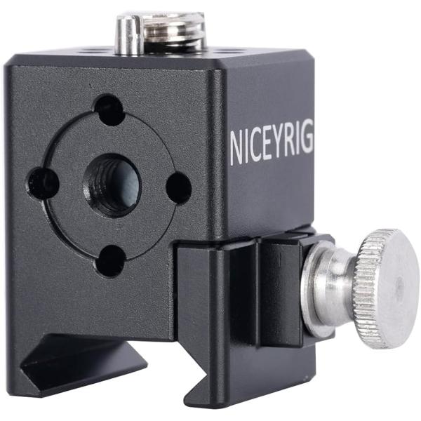 1/4 ''-20 と 3/8 ''-16 ネジ穴延長ブラケット、Arri 位置決めネジ付き NAT...