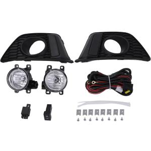 【互換品】ホンダ 用 フロント フォグランプ フルセット カバー キット フィット ハイブリッド 2...