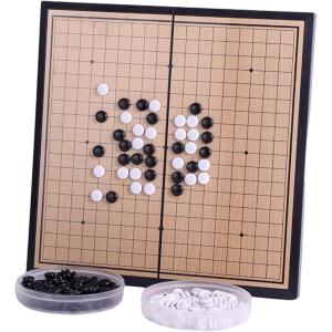 黒180個白180個 収納＆持ち運び容易 囲碁盤 囲碁セット 19路盤 碁石 幅28.5 長さ28.5 碁盤セット