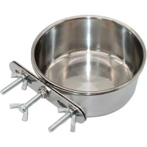 ペット 犬 餌入れ フードボウル ステンレス 猫 水飲み器 ケージ クレート 固定 ペットボウル 鳥 食器(S12cm, S12cm)