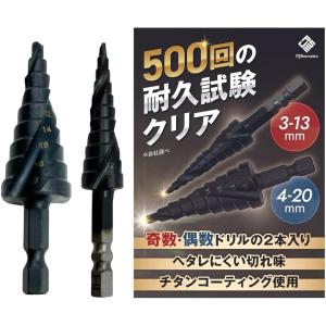 HSS 高速度鋼 チタンコーティング ドリル刃 19pcs 専用ケース付 薄い
