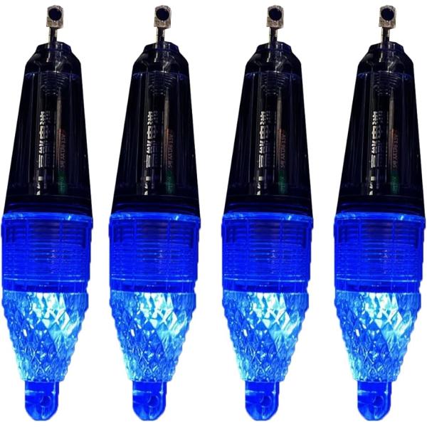 集魚灯 高輝度LED採用 水中集魚ライト 4本セット 夜釣り ナイトフィッシング 太刀魚 イカ アジ...