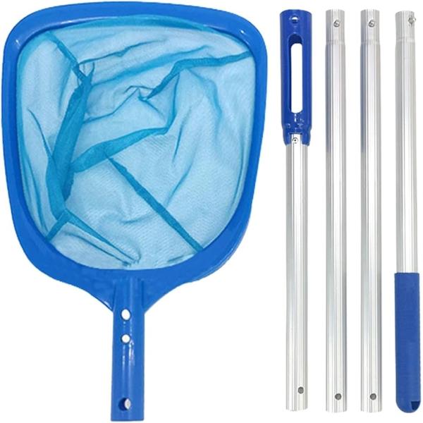 morytrade プールごみ拾いネット 落ち葉すくい 虫取り網 池 温泉 露天風呂(ブルー,  1...