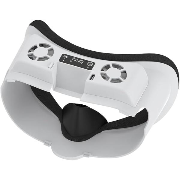 メタクエスト用VRアクセサリー 冷却ファンアイマスク 白( ホワイト)