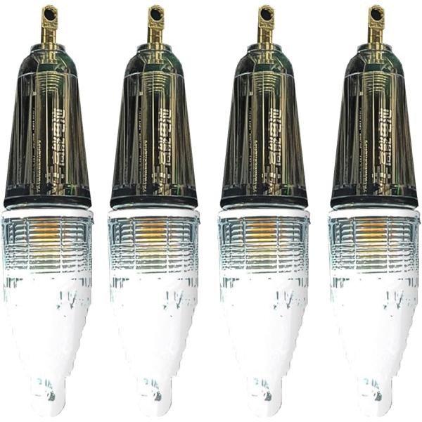 集魚灯 高輝度LED採用 水中集魚ライト 4本セット 夜釣り ナイトフィッシング 太刀魚 イカ アジ...