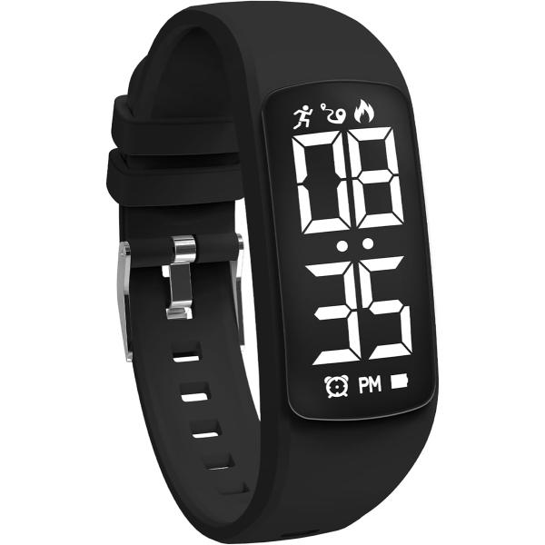 腕時計 子供 活動量計 キッズ デジタル腕時計 IP67防水 充電式 スポーツウォッチ 歩数計 距離...