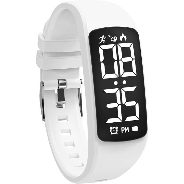 腕時計 子供 活動量計 キッズ デジタル腕時計 IP67防水 充電式 スポーツウォッチ 歩数計 距離...