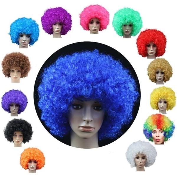 アフロ かつら ウィッグ コスプレ 変装グッズ スポーツ 観戦 応援 日本代表 ハロウィン(ブルー)