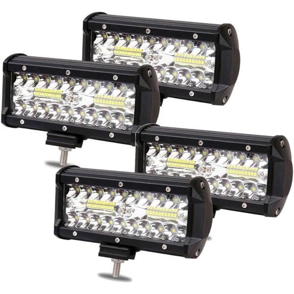 ワークライト 120W LED 作業灯 狭角30度タイプ 40連LED 7インチ 車外灯 農業機械 ...