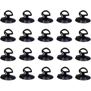 吸盤20個入りパークサンシェード用 強力吸盤 真空フック 車シェード 交換 補助 ブラック 直径4.5cmx20個セット(ブラック)