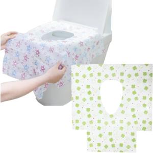 使い捨て 便座シート 携帯 おまるシート 子供 トイレ 大容量(星＆四つ葉60枚)