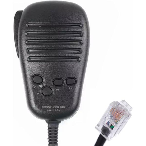 【互換品】アマチュア無線機 ハンドマイク 手持ちマイク MH-42C6J 八重洲適合 FMモービルマ...