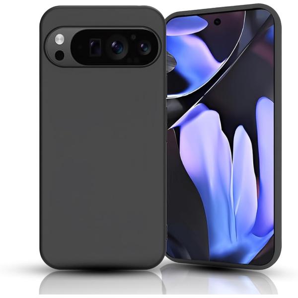 Google Pixel 9 Pro XL ケース マットブラック携帯便利 プロ MDM (TPU-...