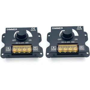 調光器 スイッチ LED テープライト DC12-24V 30A 照明調光 コントローラー 電球 ス...