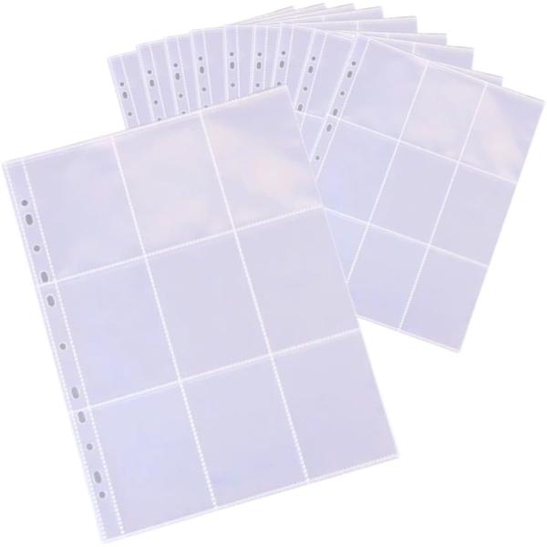 トレカ ファイル リフィル 収納 カードファイル バインダー 透明 クリアケース 縦入れ 9ポケット