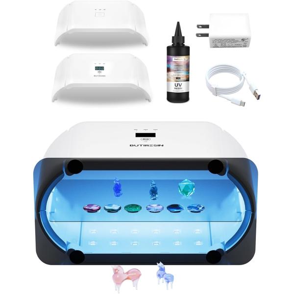 UVライト アドバンス 2 in 1 両面長時間設定 48 個の LED MDM(ホワイト,  48...