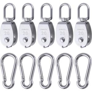 ステンレス製 滑車 75mm 索輪 鉄滑車 ロープ スナッチブロック