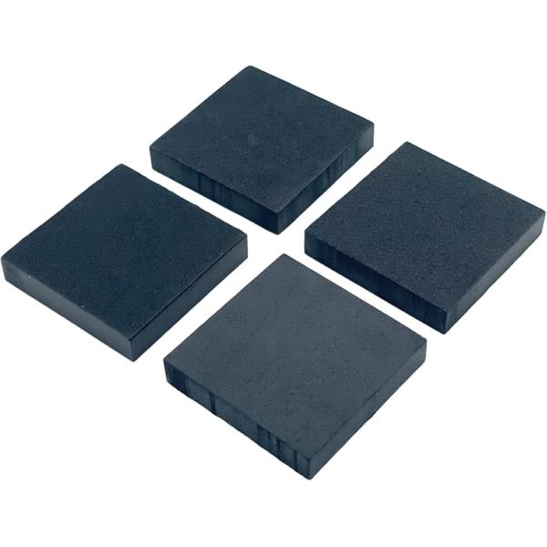 ゴム板 滑り止め 緩衝材 防振 防音 高さ調整 MDM(ブラック厚さ10mm4個,  縦50mmx横...