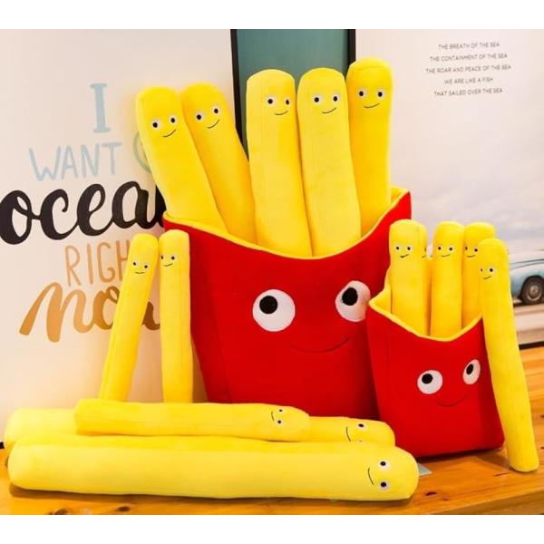 フライドポテト ぬいぐるみ 抱き枕 クッション おもしろグッズ もこもこ 人気 面白いプレゼント(3...