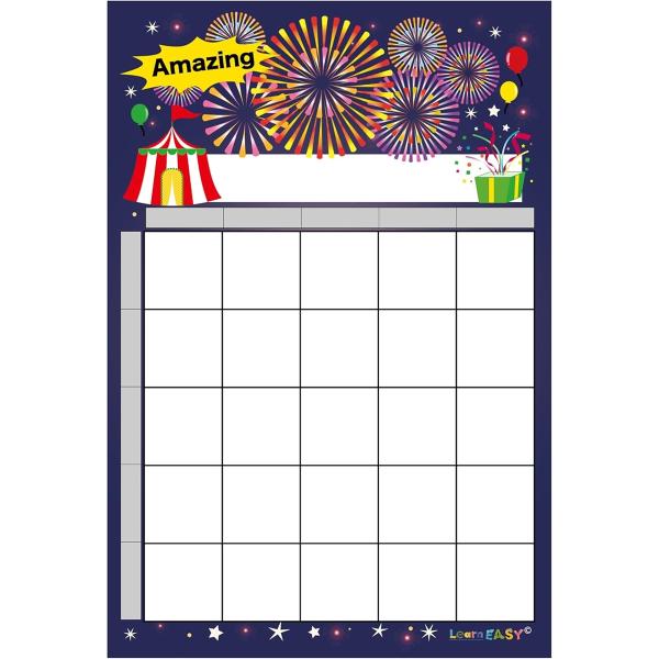 ビンゴカードにもなる がんばりカード 目標達成 ごほうびシール台紙 ToDoリスト がんばったね 夏...