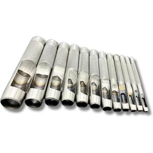 15pcレザークラフトホールポンチセット ベルトやカバンレザー、布