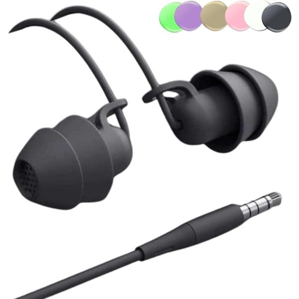 ?ルナシェ? 寝ホン 睡眠用 イヤホン 有線 耳が痛くない 寝返りしてもいたくない 寝落ち用 ソフト...