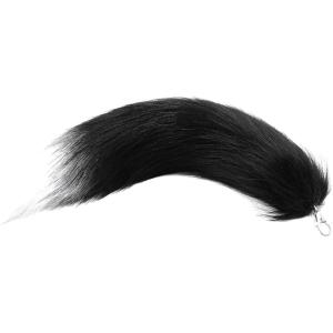 動物のふわふわ尻尾 ギャル しっぽ キーホルダー ファー コスプレ 狐 お尻 チャーム フォックステ...