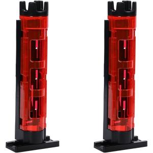 互換 ロッドホルダー ロッドスタンド 2個セット 釣り メイホウ ダイワ 汎用 ロッドケース 釣り竿 竿立て レッド(赤,  M)