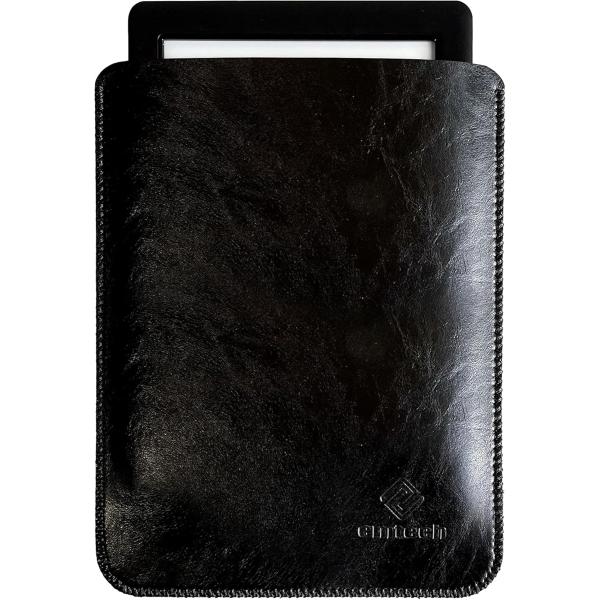 Kindle レザーケース スリーブ 薄型 超軽量 PUレザーカバー 全保護合皮ケース(ブラック, ...