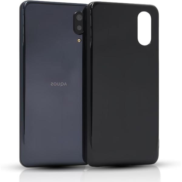 Sharp Aquos Sense3 Plus /SHV46 ケース ブラック au 用の保護ケース...