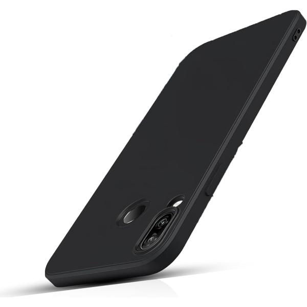 Huawei P20 Lite ケース ブラック lite/Nova 3e 用の保護ケース TPU ...