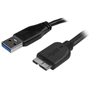 スターテック.com USB 3.0 A - Micro スリムケーブル 3m USB3AUB3MS