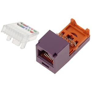 パンドウイット カテゴリ5eモジュラージャック 紫 CJ588VLY