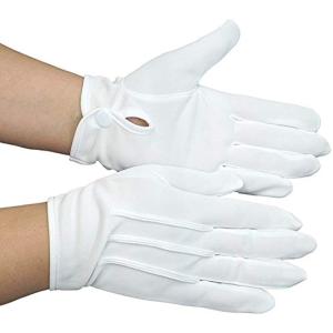 礼装 用 フォーマル 紳士 白 手袋 ナイロン 100％ M寸 3双( ホワイト,  M寸(3双))｜zebrand-shop