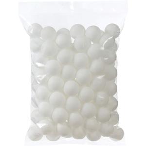 ピンポン玉 娯楽用 卓球ボール 収納袋付き プラスチック 無地 ホワイト 50個( 04 ホワイト ｘ 50個,  40mm)｜zebrand-shop