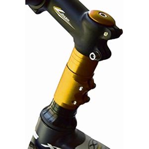 自転車 ハンドルアップ ヘッドセット エクステンダー チューブ クロス