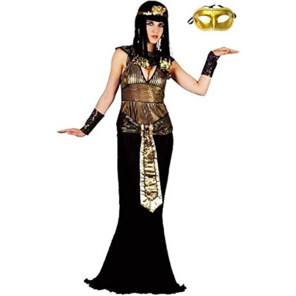 古代エジプト・ギリシャ女性衣装 G ベネチアンマスク付き2点セット コスチューム レディース S24...