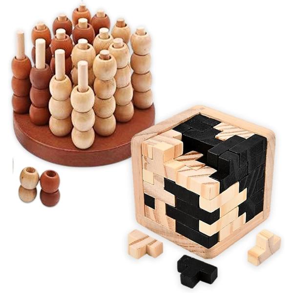 立体4目並べ Ｔ型 ソーマキューブ 2点セット 脳トレ 面白い ゲーム 対戦 子供 大人 知能