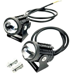 バイク用 フォグランプ LEDライト 汎用 12W 作業灯 ワークライト 12V・24V兼用 高輝度 防水 2個セット( ブラック)｜zebrand-shop