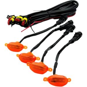 12V LED ルーフマーカー 5個セット ブラックレンズ アンバー サイド