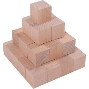 木製 ブロック 30個セット 知育 玩具 積み木 図形 算数 立方体