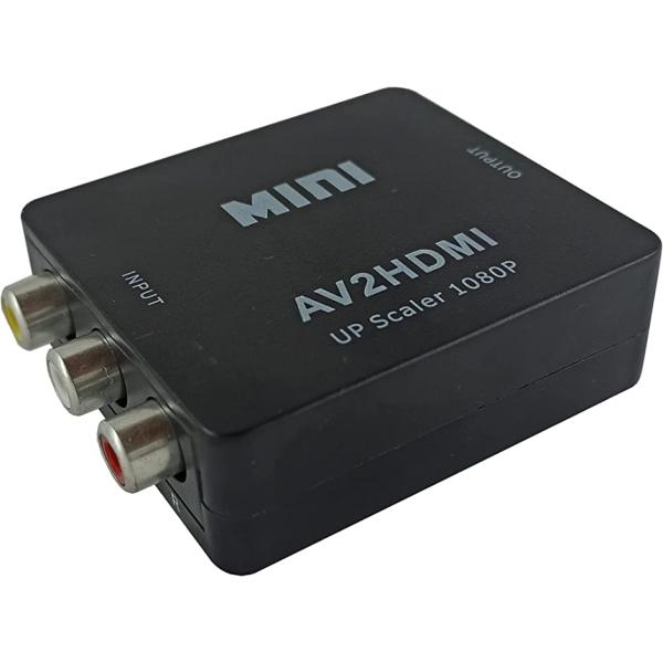 RCA メス to HDMI 変換コンバーター アナログ コンポジット 3色端子 AV デジタル変換