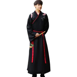 コスプレ 仮装 ハロウィン 袴 漢服 レディース メンズ 大人 XLサイズ( Aタイプ黒,  XL)
