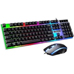 ゲーミング キーボード マウス セット 有線 バックライト USB 付き
