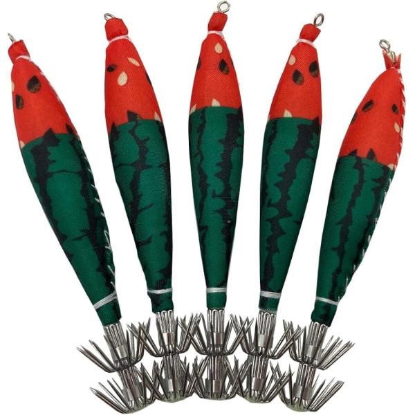 浮きスッテ 4号 5本セット イカメタル イカ釣り 仕掛け 夜行 ケンサキ マイカ スルメイカ ヤリ...