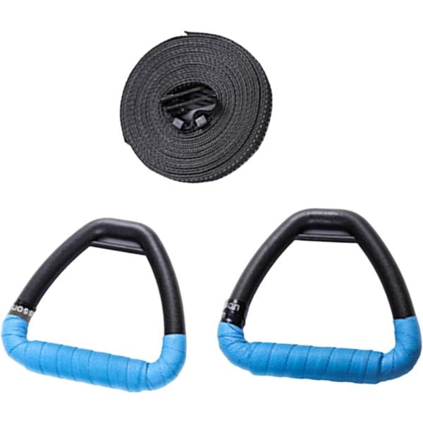 吊り輪 エクササイズリング 自重トレーニング 上腕二頭筋 家庭用フィットネス装備 高耐荷重( 青)
