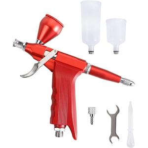 エアブラシ ハンドピース 塗料 エアーブラシ トリガー プラモデル( 黒