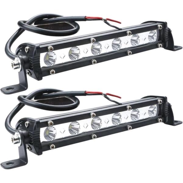 6連 LED ワークライト 18W 汎用 ライトバー 作業灯 フォグランプ デイライト 12V 24...