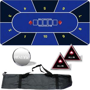 ポーカーマット 120cm 60cm テキサスホールデム カジノ 収納袋付き
